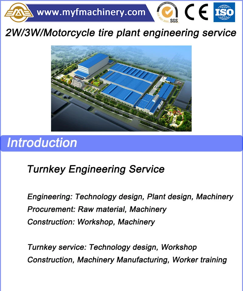 Labor Effective 2W/3W/Scooter/Motorcycle Tire Plant Engineering Solution for Making Bicycle Tires