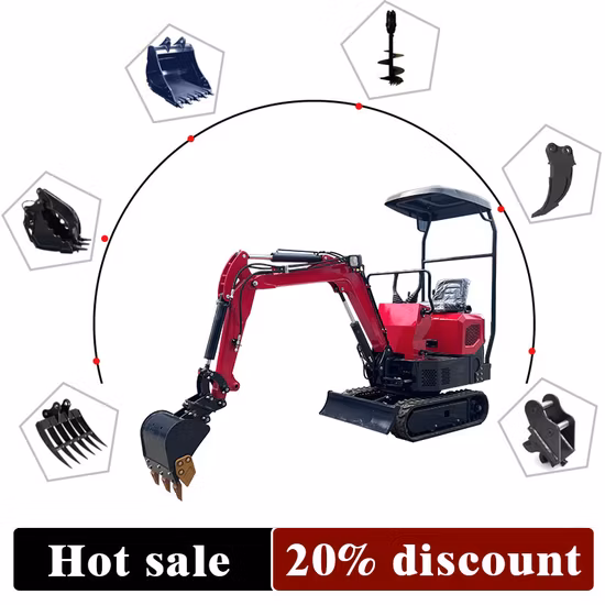 Настоящая выгодная покупка гусеничного экскаватора Titan 1 тонна мини-экскаватора на продажу